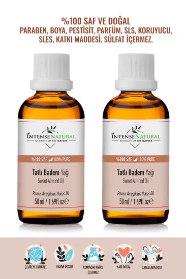 Badem Yağı Tatlı Soğuk Sıkım 50 ml x 2