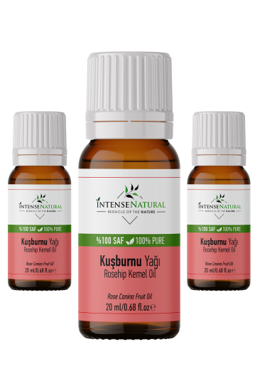 Kuşburnu Çekirdeği Yağı 3x 20 ml %100 Saf