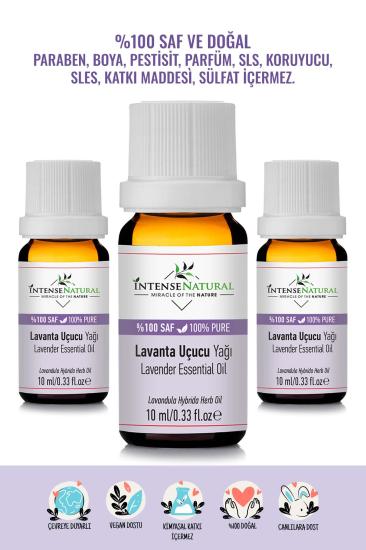 Lavanta Uçucu Yağı 3x 10 ml %100 Saf Doğal 