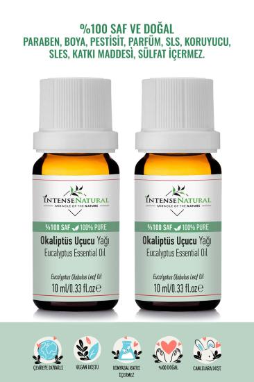Okaliptüs Uçucu Yağı 2x 10 Ml %100 Saf 