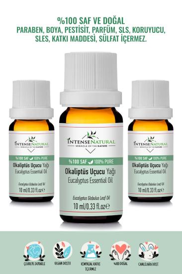 Okaliptüs Uçucu Yağı 3x 10 Ml %100 Saf 